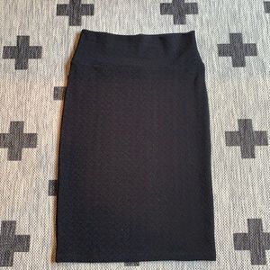 LuLaRoe black pencil skirt, size small